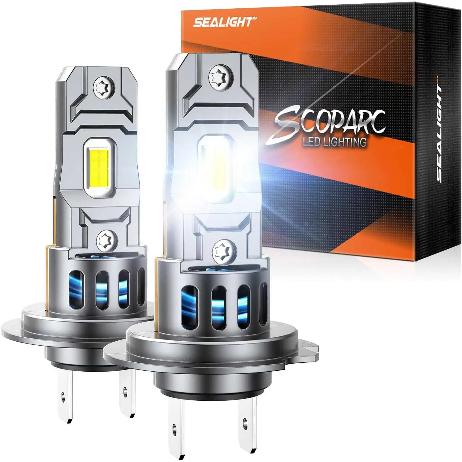 2012 Audi TT Quattro H7 70W 6500K White IP68 LED Headlight Bulbs 2PCS SEALIGHT S2S