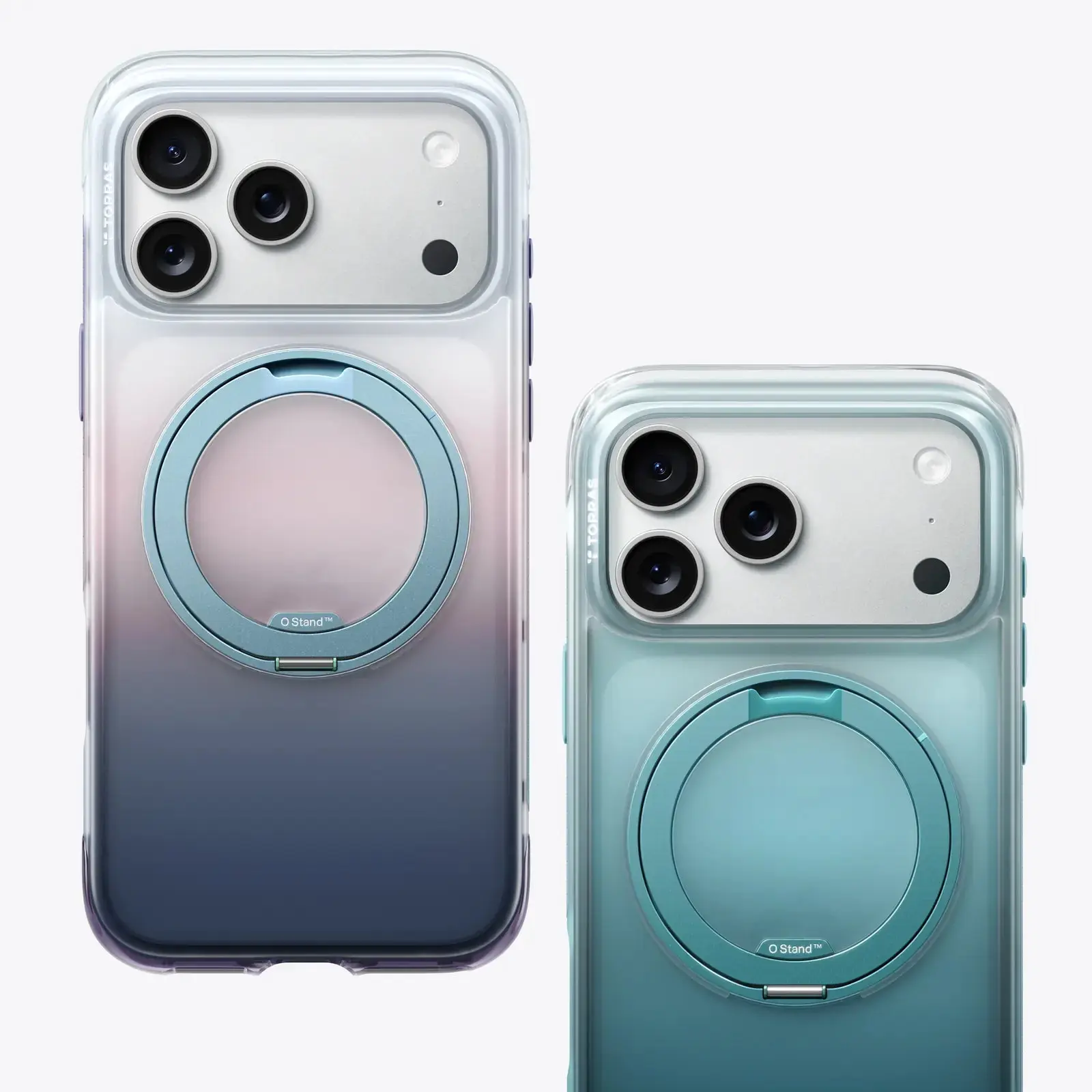 TORRAS O3 Air for iPhone 17 Pro Max Case with 360 Magnetic Stand, [Fit for MagSafe] [Military-Grade Protection] Slim Case for iPhone 17 Pro Max, 6.9", Misty Fjord Blue