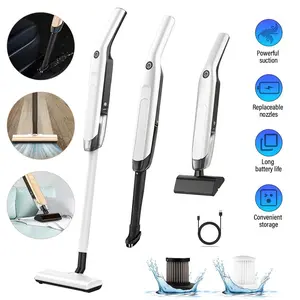 3-in-1 Portable Household Handheld Vacuum Cleaner, Lightweight Stick Vacuum Cleaner with 100W Powerful Motor for Domestic Hard Floors, Carpets and Pet Hair#Summervibes