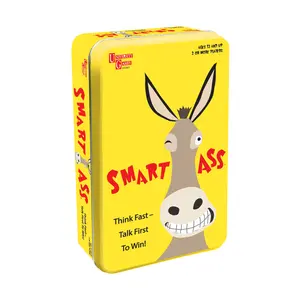 Smart Ass Card Game and Booster Set - Tin Box Set - Fun Adult Party Game - Talk first and WIN!