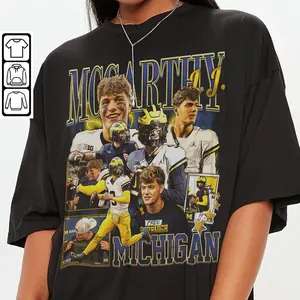 J.J. McCarthy Michigan Football Shirt Unisex, Football 90s Vintage Graphic Tee, Gift for Fans
