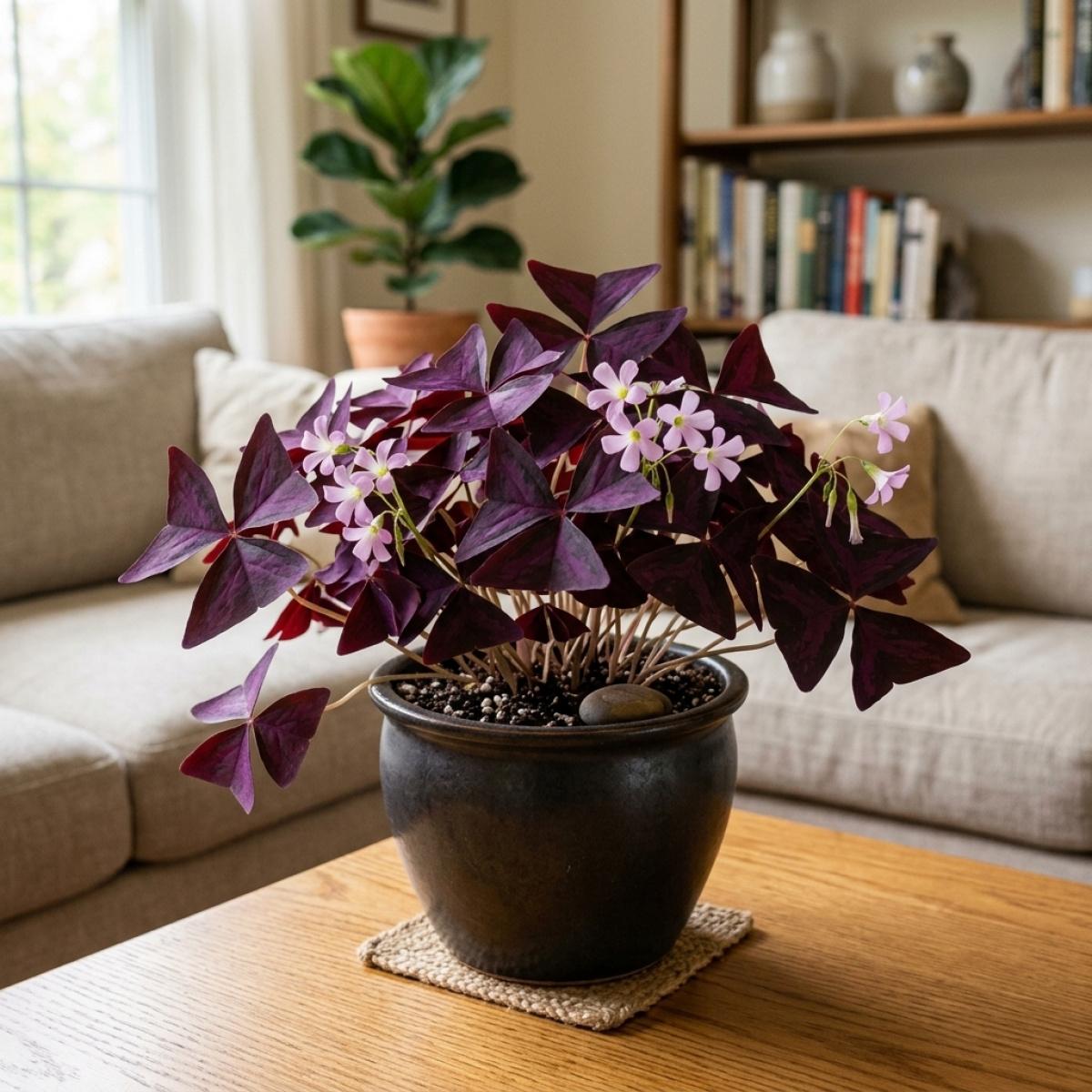 Purple Leaf Oxalis Bulbs for Garden Planting Non-GMO Easy to Grow Indoor Outdoor Perennial Flower Bulbs Hardy for Spring Autumn Planting