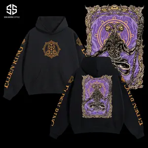 [Soulsborne Style] Vintage Grim Style Libra Creature of Night - Elden Ring Unisex Hoodie, Soulsborne Gaming Apparel, Game Shirt, Video Game Clothes, Boy Merch, Gift For Him, Gift For Her, Soulslike Streetwear