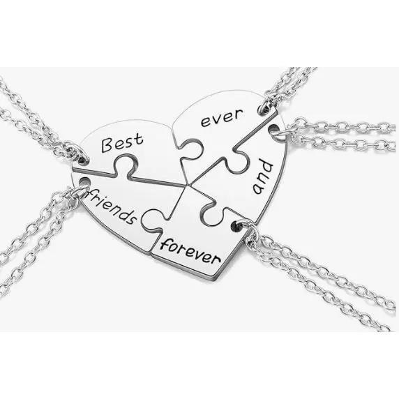 Five in one steel necklace