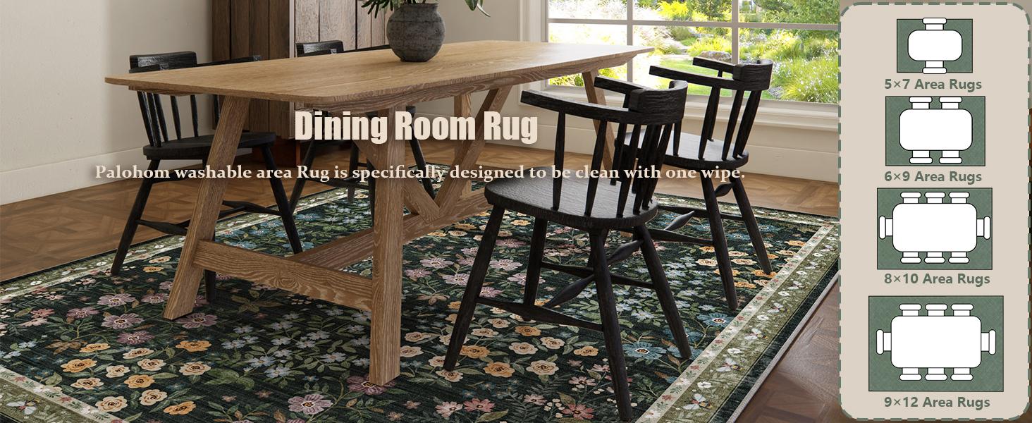 palohom Washable Rugs for Living Room Non Slip Low Pile Non Shedding Lightweight Soft Faux Wool Carpet Floral Area Rug for Kitchen Bedroom Dining Room Under Table Rug Runners for Hallway Entryway Stain Resistant Easy Care Indoor Home Decor palohom Washable Rugs for Living Room Non Slip Low Pile Non Shedding Lightweight Soft Faux Wool Carpet Floral Area Rug for Kitchen Bedroom Dining Room Under Table Rug Runners for Hallway Entryway Stain Resistant Easy Care Indoor Home Decor