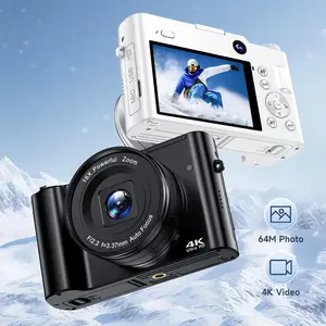 This 4K Digital Camera Is Ideal for Photography And Vlogging, Especially for Younger Users. It Features a 2.8-Inch Eye Protection Display, 16X Anti-Shake Technology, And Comes with an SD Card, Flash, And Battery. Perfect for Thanksgiving, Christmas