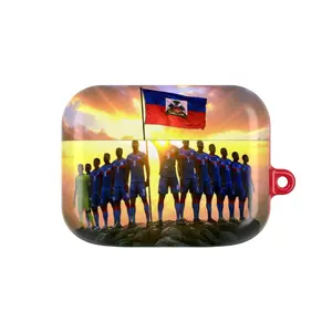 Haiti Soccer Team AirPod Case — Haitian Flag Patriotic Football Gift