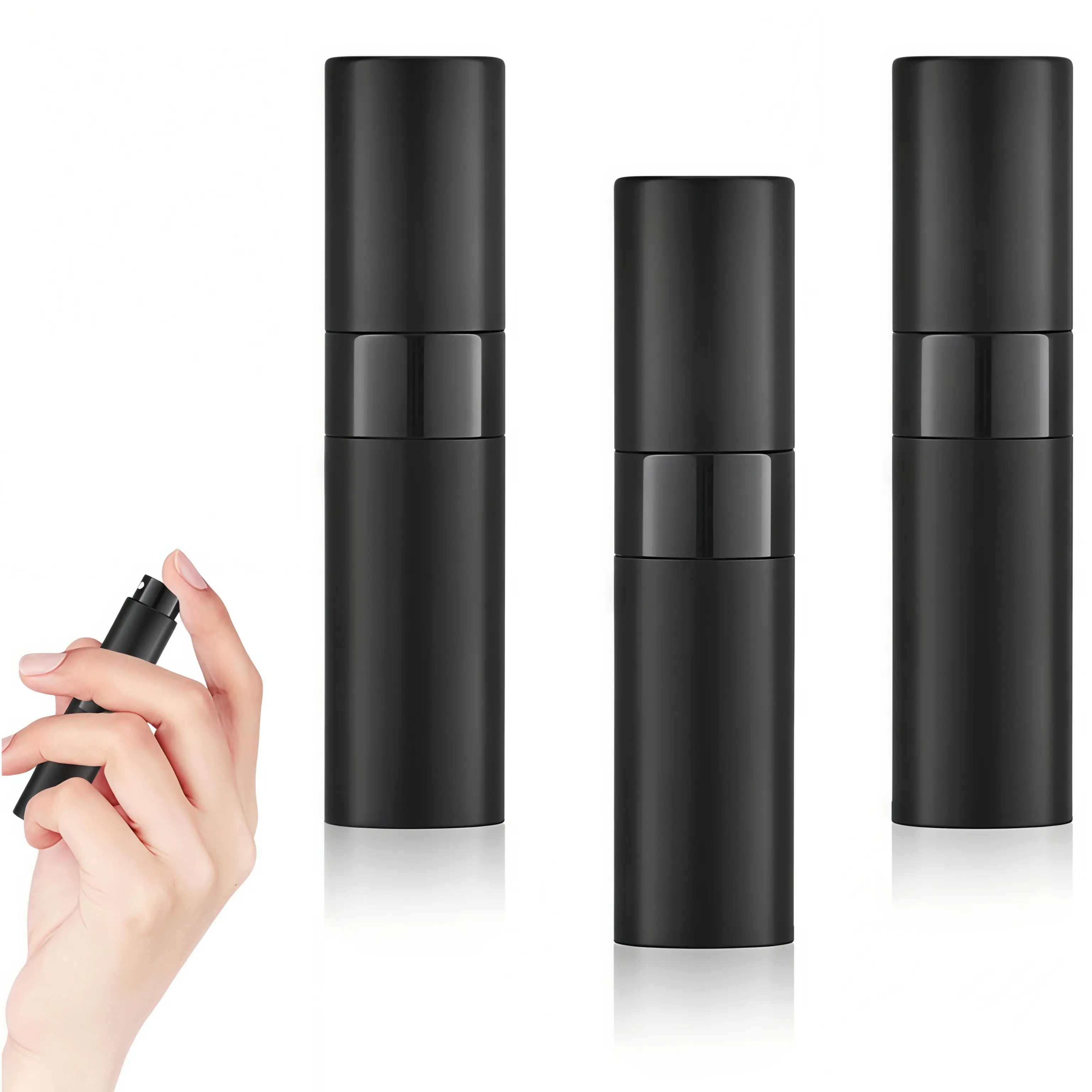 LMMAKE 3PCS 8ml Refillable Perfume Spray Bottles Leak Proof Portable Fine Mist Nozzle Easy Fragrance Transfer Perfect for Travel Gym Carry On Luggage Great for Frequent Travelers and Professionals