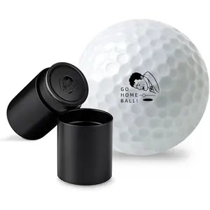 Golf Ball  with Ink & Metal Case, Round Self-Inking Golf Balls Marking , Quick-Dry Marker Tool,  Golfing Stamper, Golfers Dads  Funny Ideal Gifts (Go  Ball)