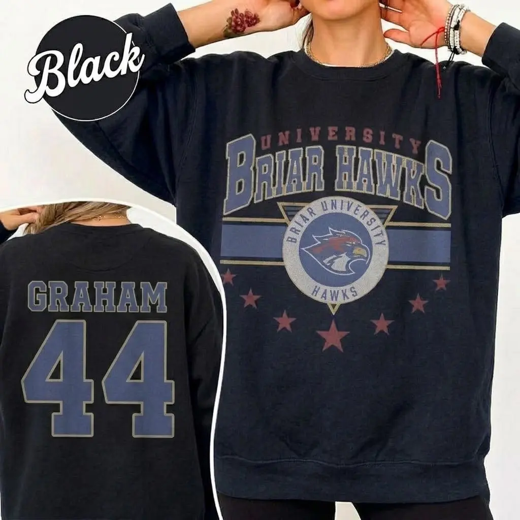 BRIAR University HOCKEY Hawks Sweatshirt - Off Campus Hockey Sweater - Unisex Heavy Cotton Tee - Booktok gift - Hockey Romance