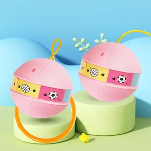 New Version Bouncing Ball Toy Colorful Light Up Indoor Outdoor Competitive Multiplayer Sports Game Retro Ankle Toy Gift for Boys Girls Ages 4-8 Cool Toy Improve Coordination Fun Exercise Multifunction Rubber