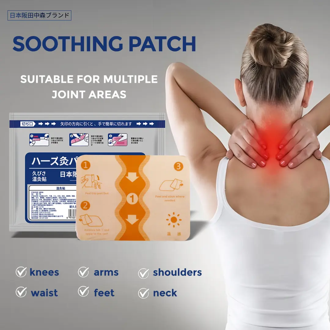 Herbal Thermal Pads for Prolonged Warmth Therapy, Herb-Infused for Natural Comfort, Bagged Multi-Use Body Patches, 7 Pieces, Heat Pads For Back Pain Relief, Shoulder, 7 Count, Heatable, Herbal Warm Patch Chinese Herb, Long-Lasting, Single-Use, Heat Patche