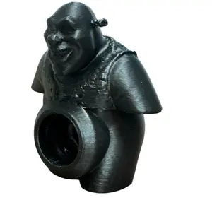 Shrek 3D Printed Toothpaste Dispenser with Black Finish, Simple Design, Suitable for Toothbrush Use