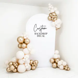 Custom Vinyl Decal for Backdrops & Events (Temporary Lead time: 5-7 business days)