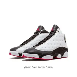 Black White Red Leather High Top Basketball Sneakers for Men Women, Retro Streetwear Trainers