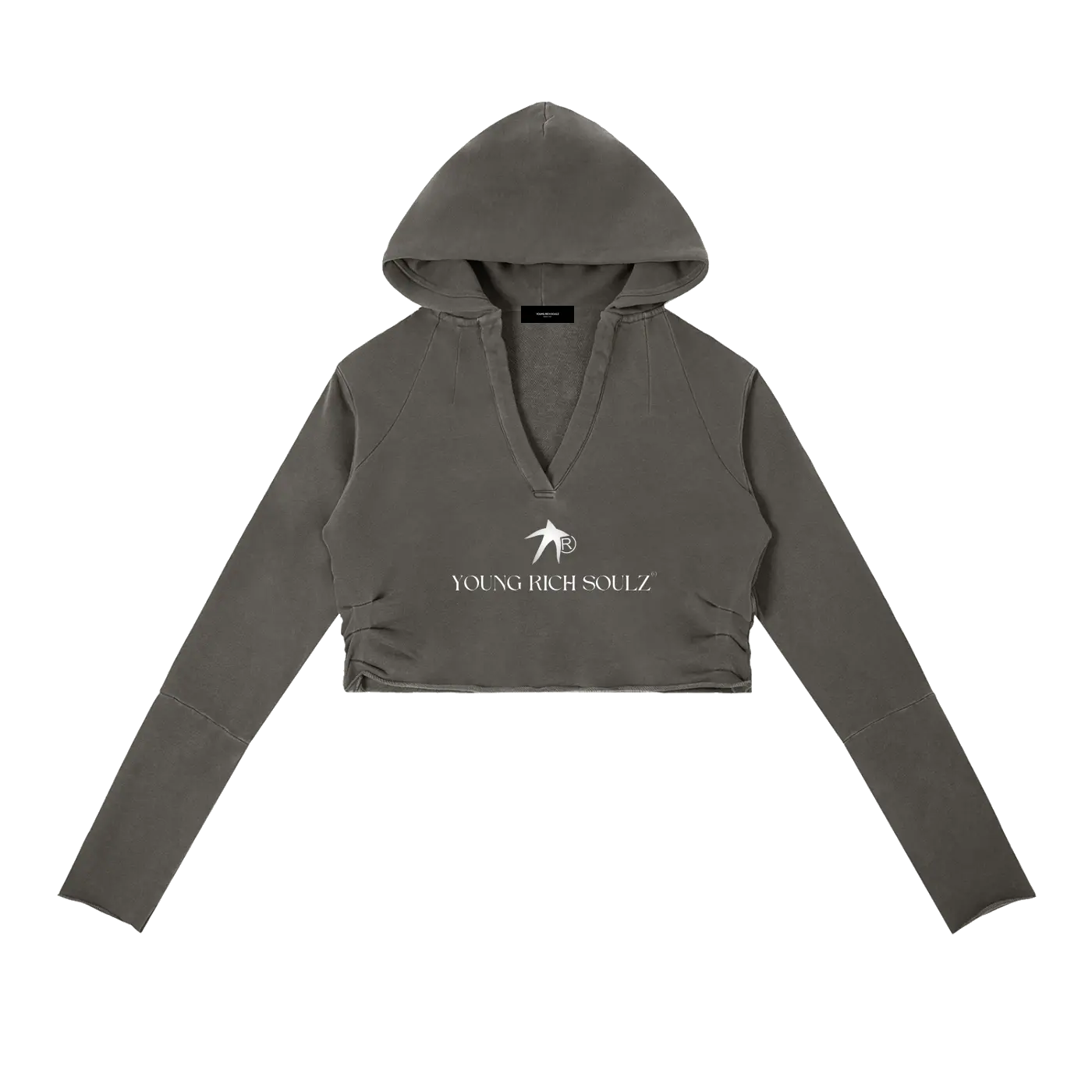 Women’s Scrubbed Hoodie  - Dark Grey