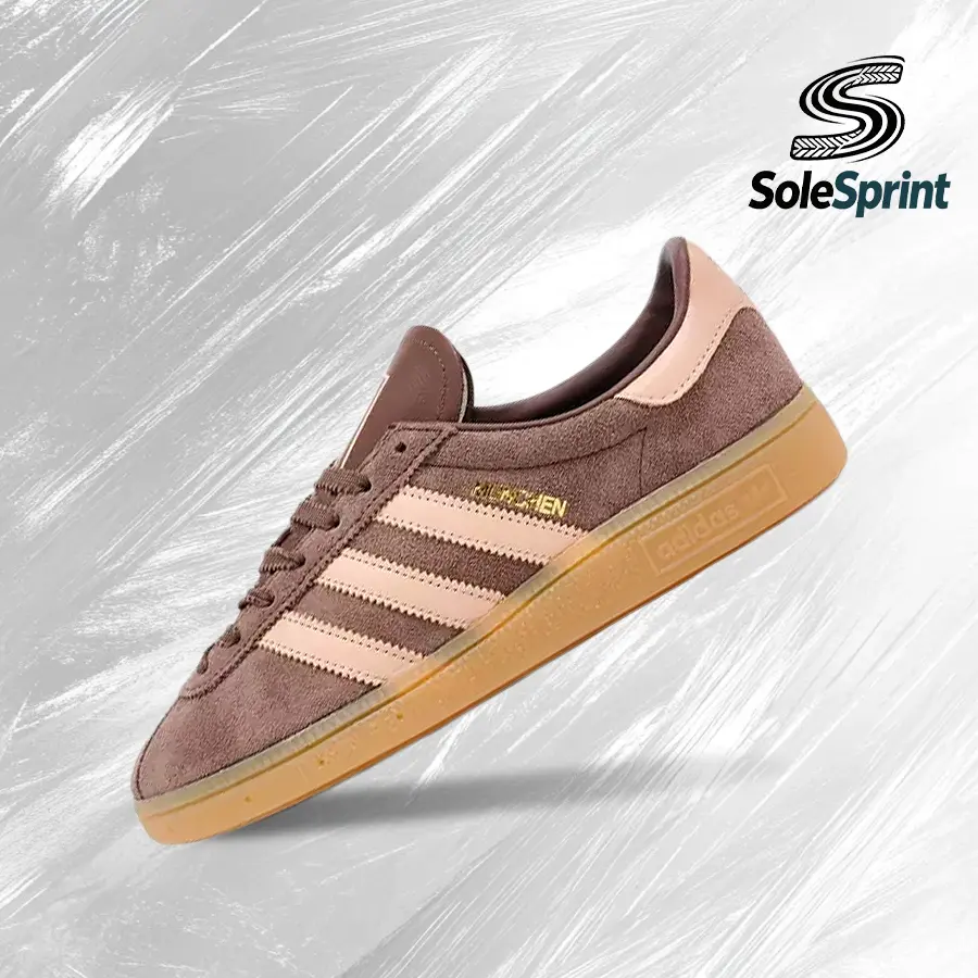 adidas Munchen SEEarth Strata Halo Blush Gum (Women's)– Women's Lifestyle Sneakers – shoes for woman -Vintagen - Running Shoes, Lightweight Shock-Absorbing Comfort, Breathable Everyday Fit, Gym Training to Street Casual Wear - back to school - KJ4496