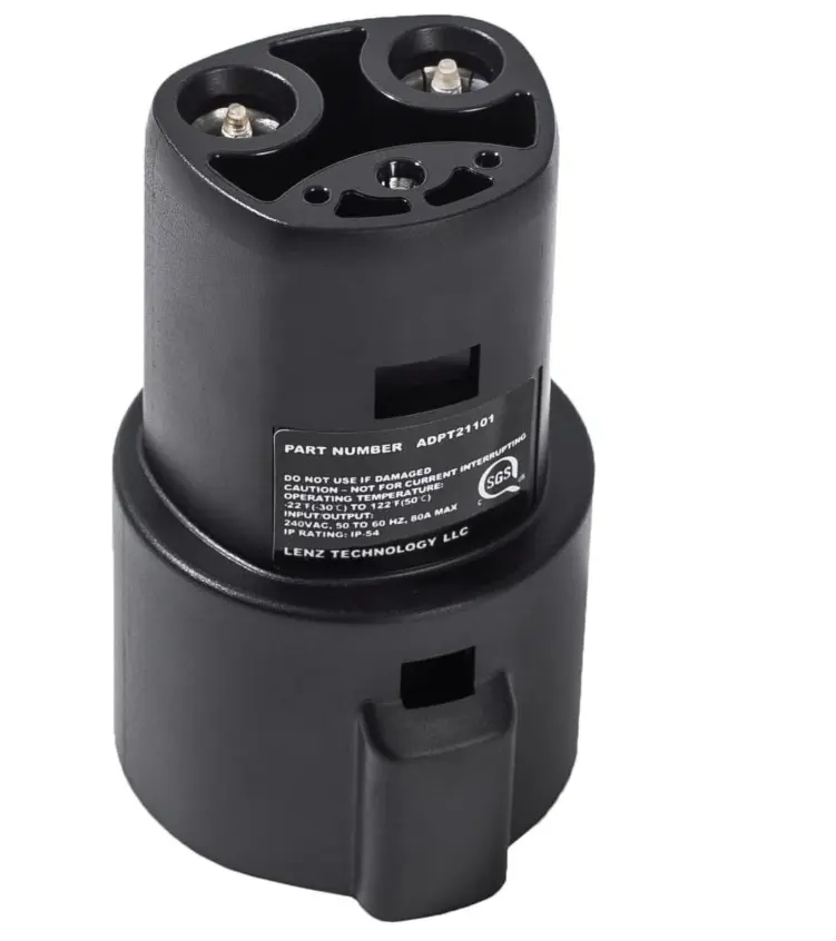 J1772 Charging Adapter for Tesla Model 3, Y, S, X, and Cybertruck, Safety Certified, 80A/240V, Optimal Fit, Easy Setup (Note: for Tesla Vehicles Only)
