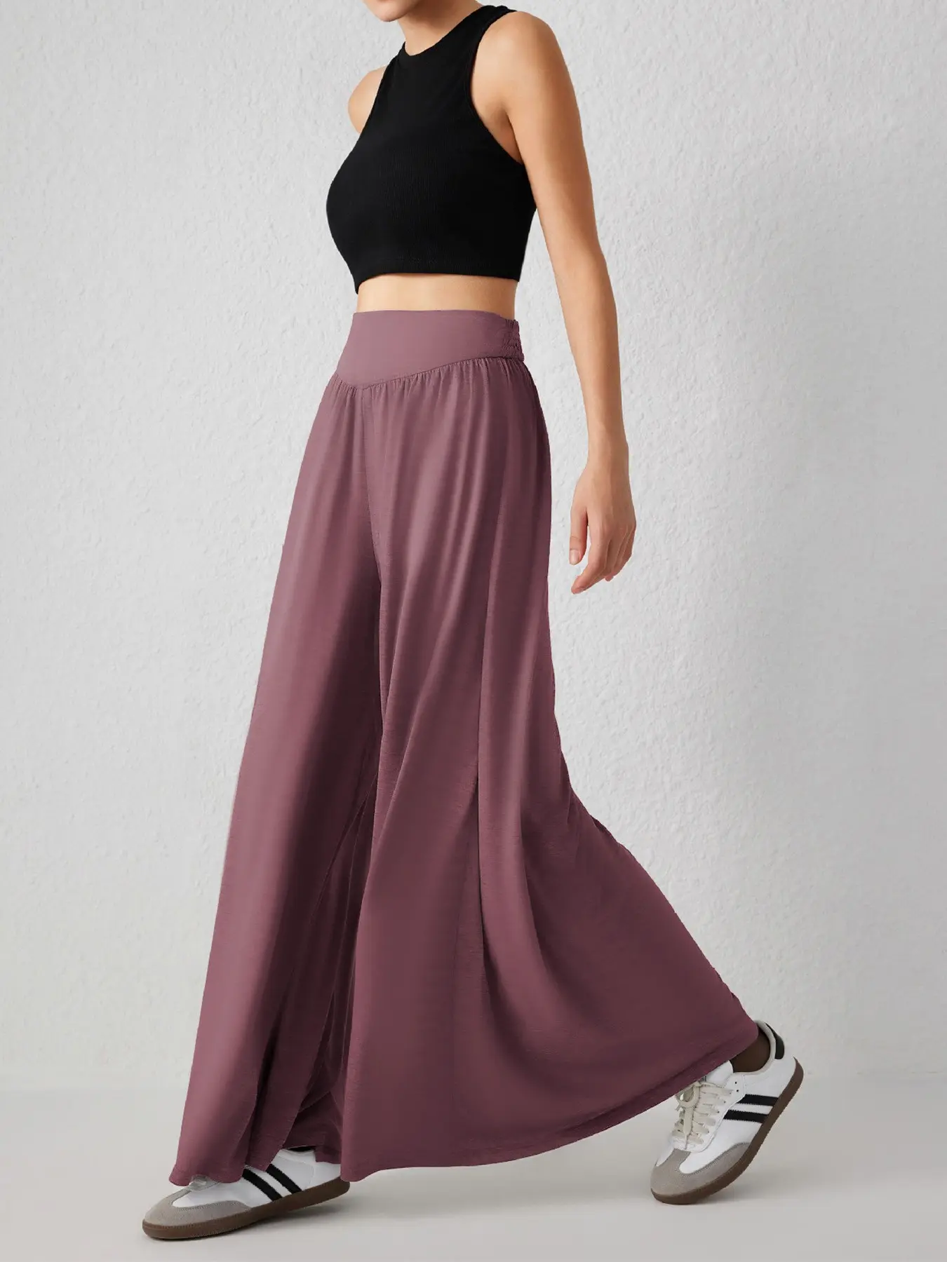 New Summer Autumn Loose Oversized Dance Pants, Baggy Drapey Casual Solid Pants, Women High Waist Wide Leg Pants, Comfortable and Stylish Bottom, Basic