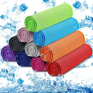 10 Pack Cooling Towels for Neck and Face, Soft Breathable Microfiber Sweat Towel for Gym, Yoga, Camping, Running, Fitness, Workout & More Activities