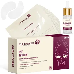 ES PRIMELINE Under Eye Patches Pomegranate & 10ml Serum - 12 Pairs for Puffy Eyes Dark Circles Eye Bags Anti-Wrinkle Collagen Retinol Anti Aging Hydrating Birthday Gift
