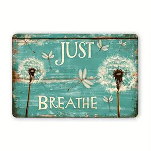 Rustproof Vintage Dandelion Metal Sign for Home Bar Cafe and Outdoor Decor Easy Installation