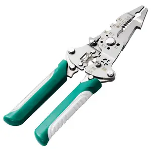 【Multi-Function Electrician Wire Tool】All-in-one Professional Multi - Function Pliers with Flathead & Screwdrivers, Wire Stripper, Crimper, Hex Key Wrench, Bolt Cutter, Voltage Tester, Cable Cutter, Wire Spooler, Puncture Knife, Precision Wire Cutter