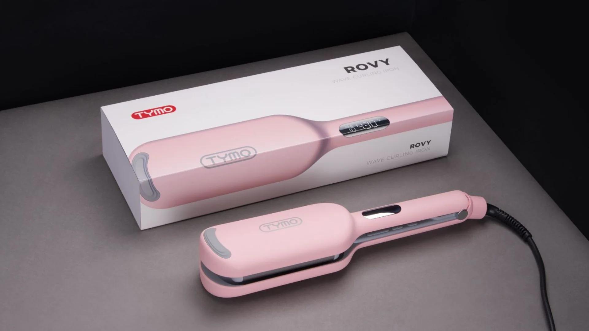 【Live Only】【Extra Gift in Live】TYMO ROVY / ROVY COMPACT-  Beach Waves Curling Iron, Ionic Deep Waver Hair Curler Tool with Ceramic 3 Barrel for Women, Dual Voltage, Anti-Scald, Easy to Use, 1.25 Inch, Pink, Beauty Equipment