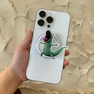 Cute Screaming Lizard MagSafe Phone Grip - Detachable Phone Holder & Kickstand, Reptile Lover Gift