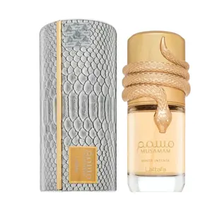 Lattafa Musamam White Intense Eau de Parfum 3.4 fl oz - Exotic Arabic Perfume with Citrus Woody Fragrance & Earthy Woody Notes