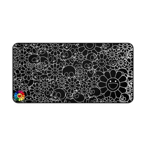 Kawaii Cartoon Sunflower Extra Large Desk Mat Keyboard Mouse Pad