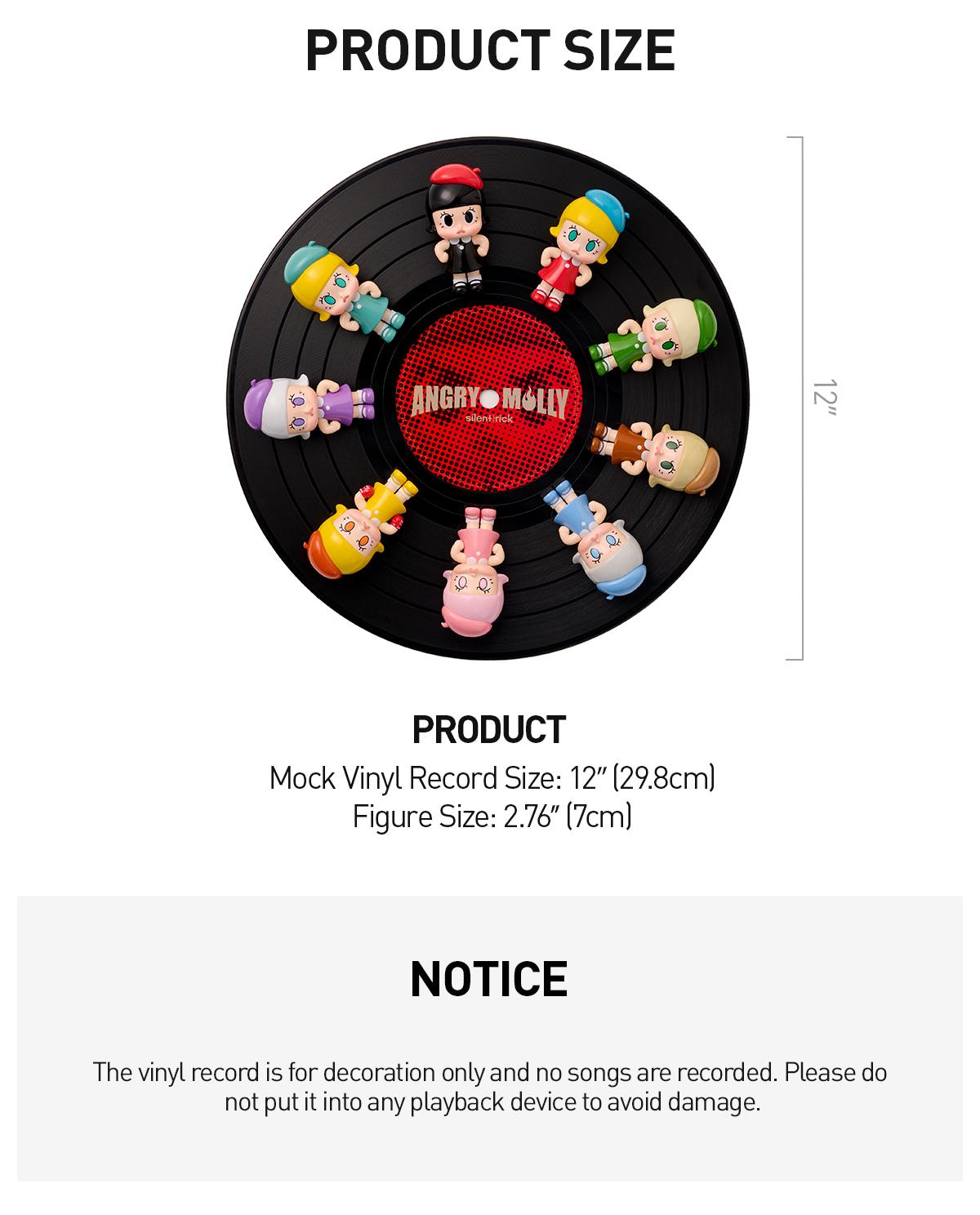 POP MART Angry Molly Mini Figure Set - Long Play 9, Collectible Toys