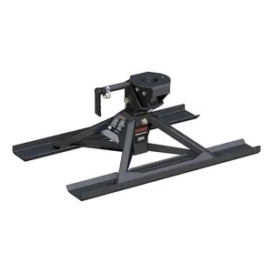 CURT 16051 CrossWing 5th Wheel Trailer Hitch | 20,000 LB Capacity | Mounts Over Gooseneck Ball | 3 Height Adjustments | Lightweight Steel