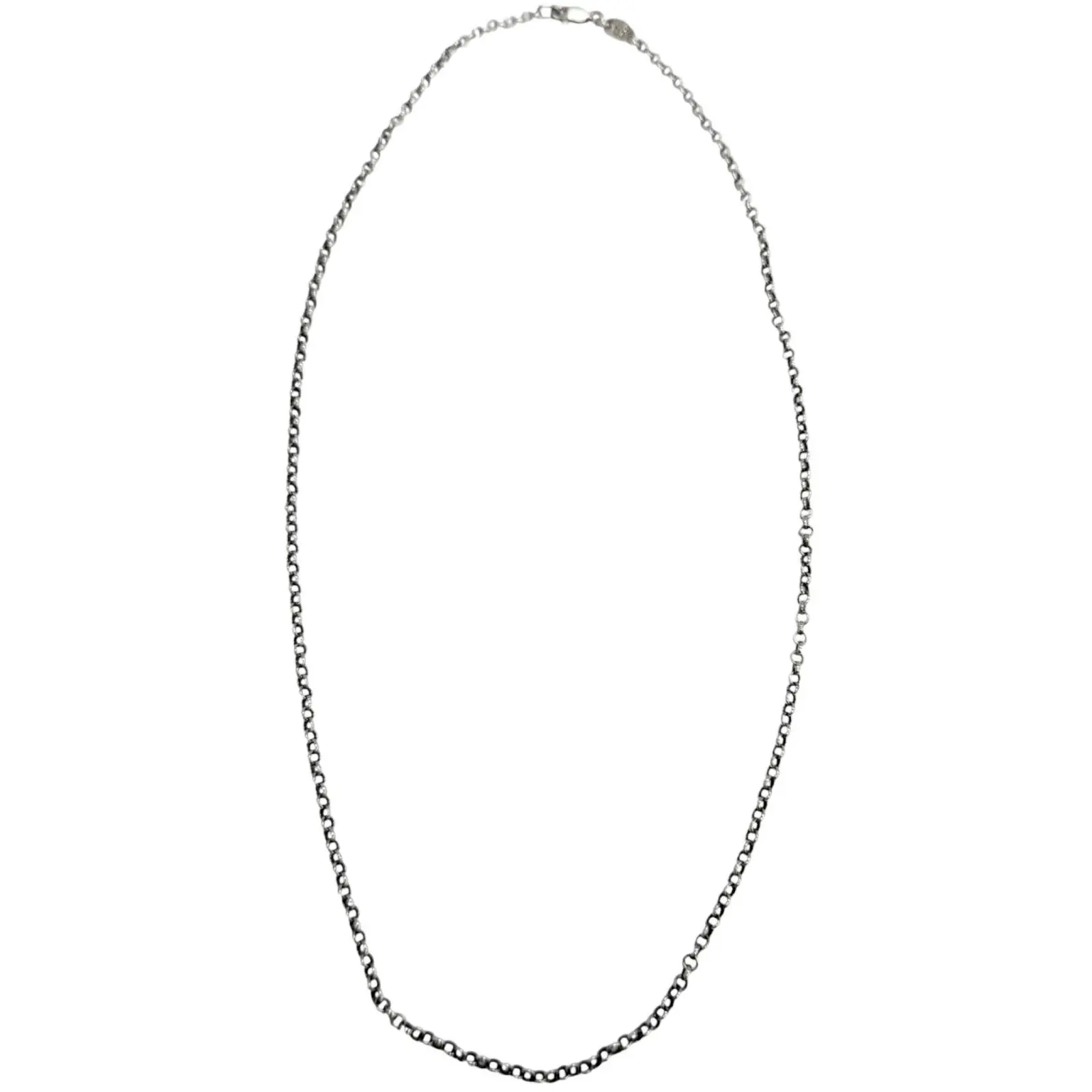 Pre-owned Chrome Hearts Sterling Silver 925 (Ag925) Small Leather Goods Silver Necklace
