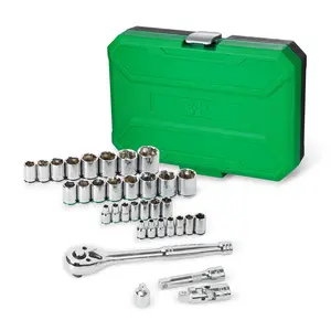 1/4" & 3/8" Drive 34 Piece Socket Set, #SK01541