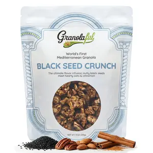 Granolaful Original Mediterranean Crunch - Cinnamon Clusters, Black Seeds, Nuts, Protein, Fiber for Healthy Snacks | World's 1st Mediterranean Granola | 9 Ingredients with No Seed Oils, No Natural Flavors | 9oz Bag (1-Pack)