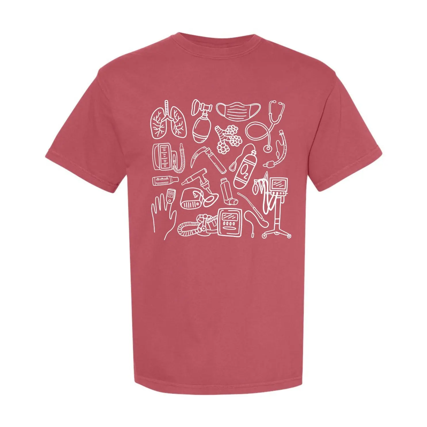 Respiratory Therapist Doodles Tee | RT T-Shirt | Respiratory Shirt
