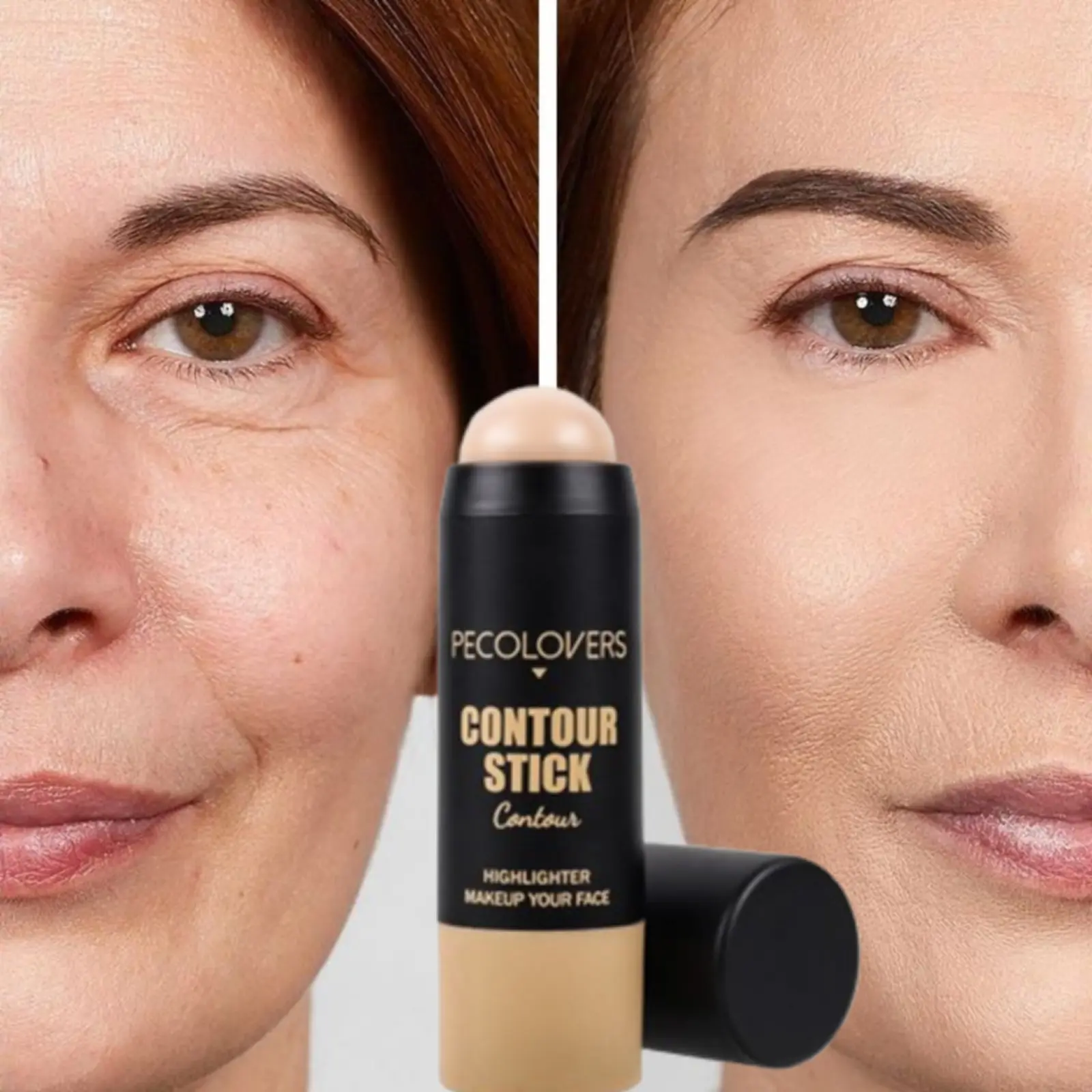 1PC Covers Spots, Blemishes, Dark Circles, Natural Matte Finish, Long-lasting, Waterproof Concealer Stick, Suitable for All Skin Types