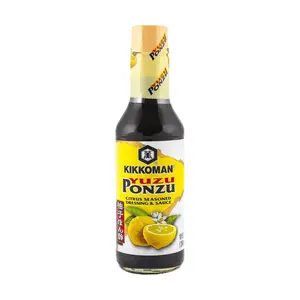 Kikkoman Yuzu Ponzu Sauce - Japanese Citrus Seasoned Soy Sauce Dressing for Salads, Grilling, Dipping Dumplings - 10 oz