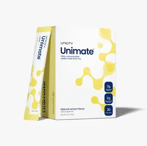 Unicity Unimate Yerba Mate Drink - Natural Lemon - 1 box (30 stick packs)