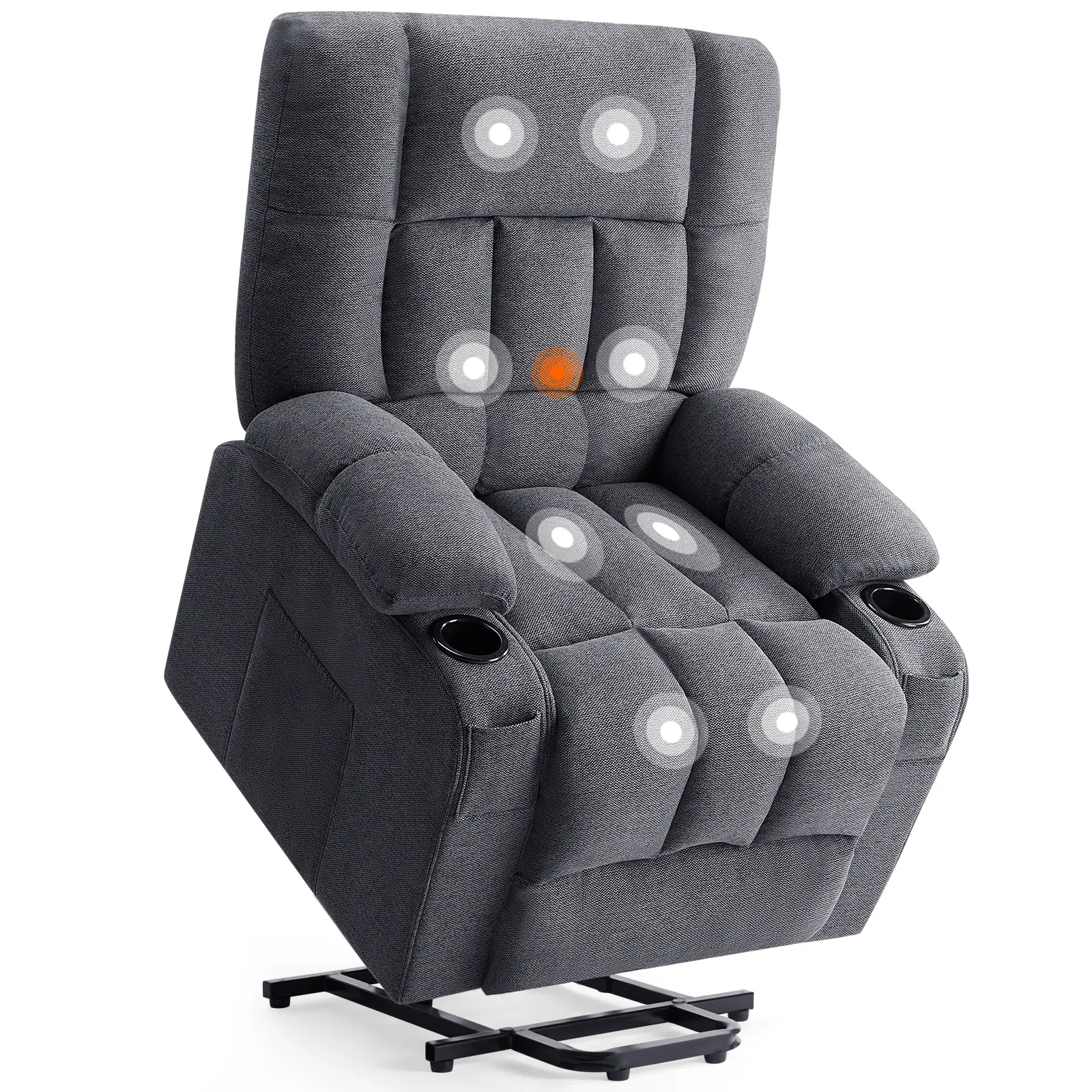 oates manual swivel massage recliner chair with heat and vibration Manual Massage and Heating Recliner Sofa Chair main image 0