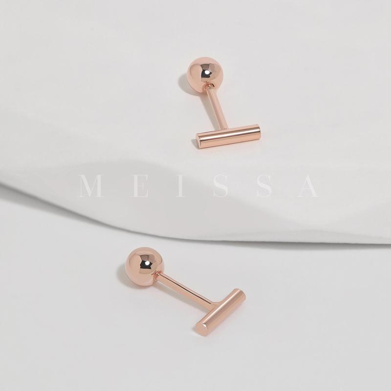 Tube Bar Screw Back Earrings, S925 Sterling Silver & Gold & Rose Gold Minimalist Tiny 20g Unisex Studs Bar Cartilage 20 Gauge Earrings Multi Piercings 4mm 6mm 8mm Sizes Stackable Hypoallergenic Comfort Sleep On Jewelry Gift for Her Him Christmas Birthday