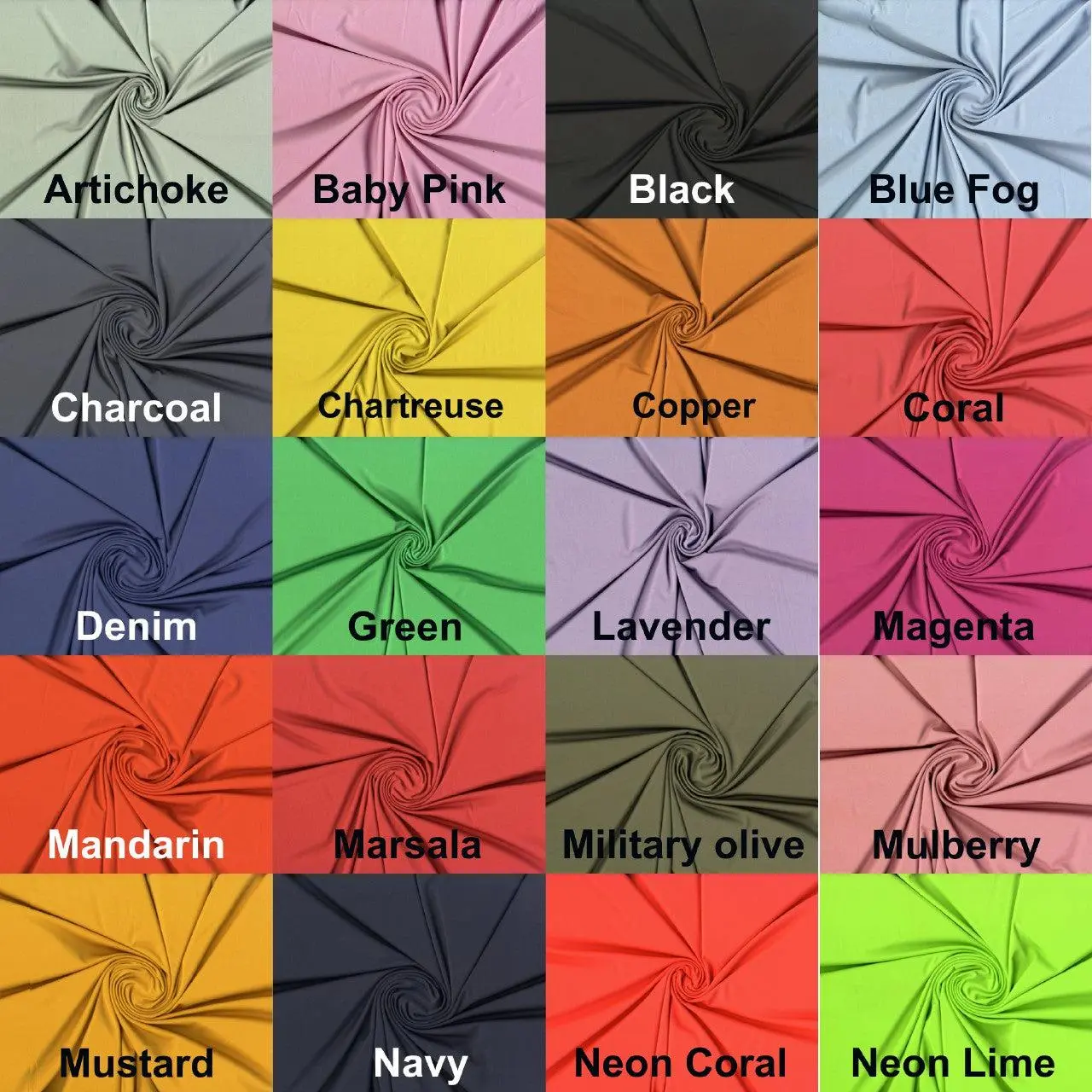 Jersey Versa Performance Fabric - Stretch Knit Fabric by the Yard, Yoga Fabric, Legging Fabric, Dress Fabric, Activewear Sewing Fabric