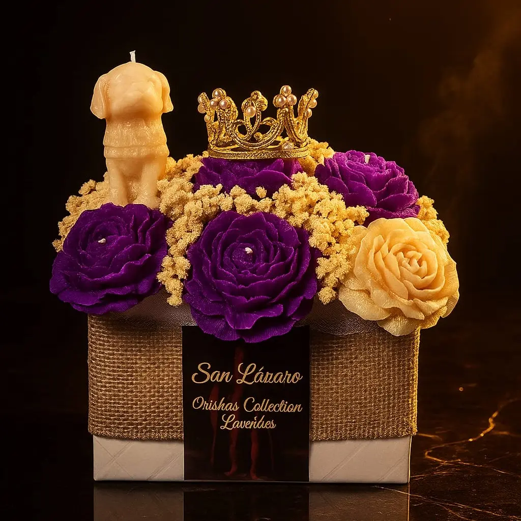 San Lázaro Inspired Handmade Soy Wax Candle Bouquet