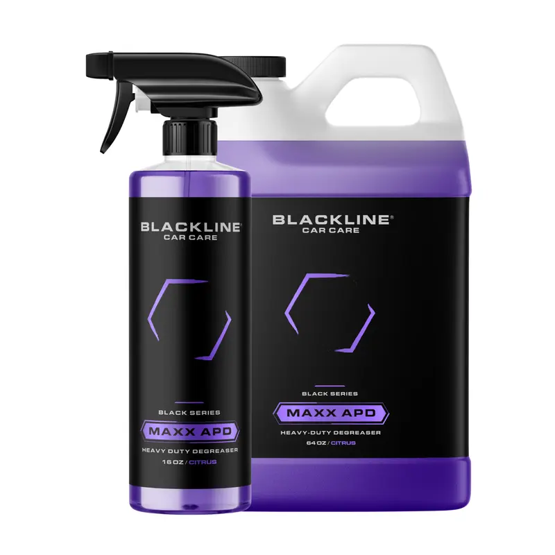 BLACKLINE Maxx APD: Heavy-duty degreaser for cars, trucks, and more. Quickly removes grease, oil, and dirt. Ideal for automotive and industrial use.