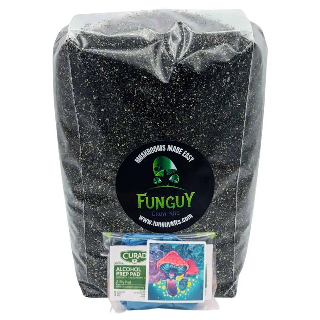FunGuy Grow Kits - Mushroom Growing Premium Pasteurized Substrate Bag Grow