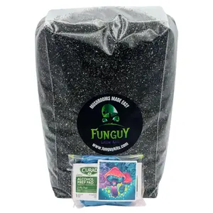 FunGuy Grow Kits - Mushroom Growing Premium Pasteurized Substrate Bag Grow