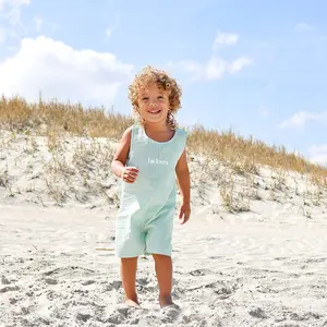 Green Stripe Seersucker Jon Jon - Classic Outfit for Baby & Toddler Boys