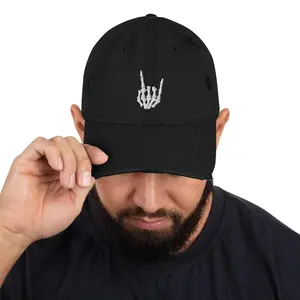 Rock On Distressed Dad Hat