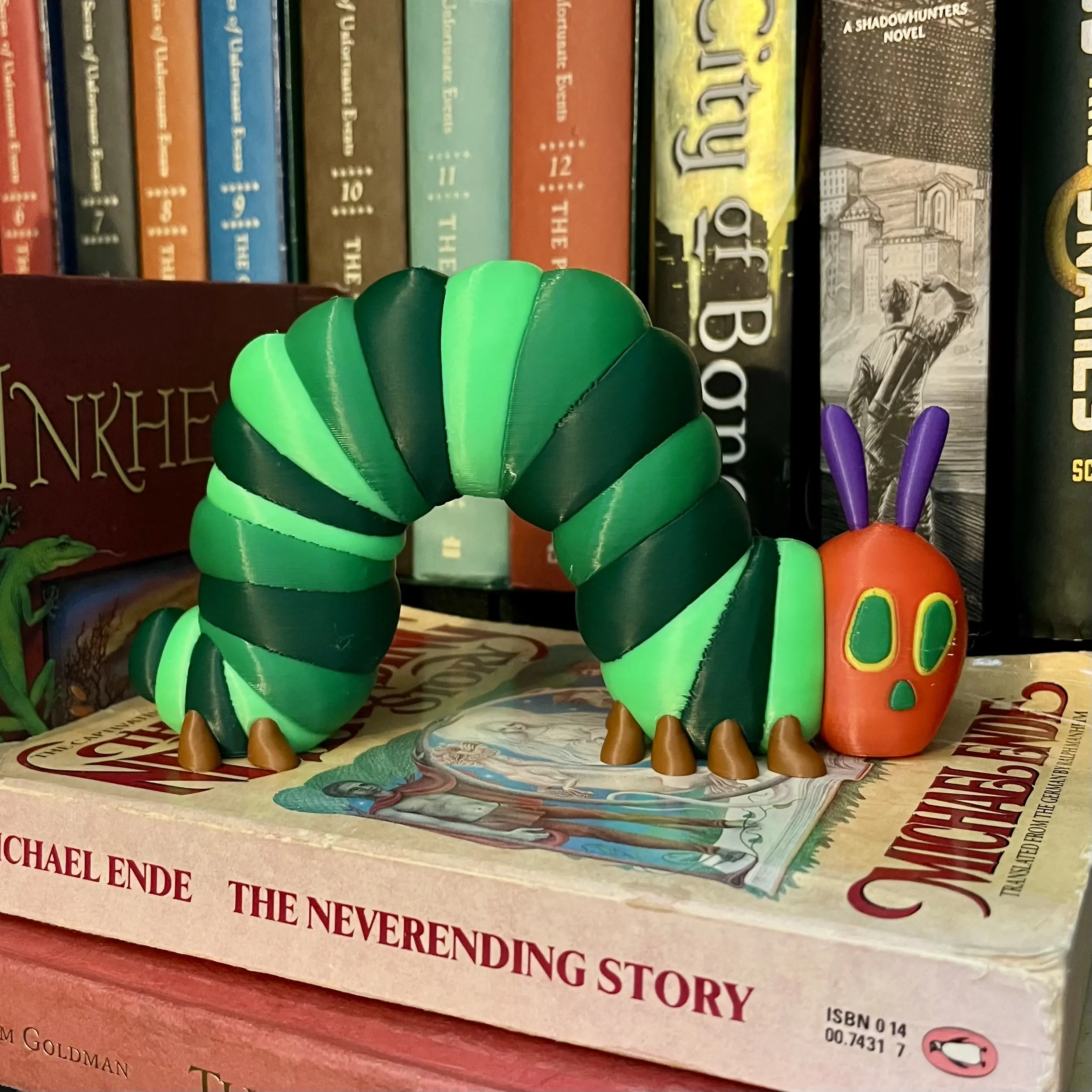Cute Hungry Caterpillar - 3D Printed Bookish Decor Figure